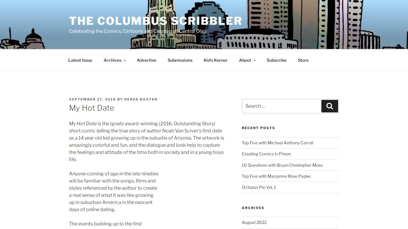 My Hot Date – The Columbus Scribbler